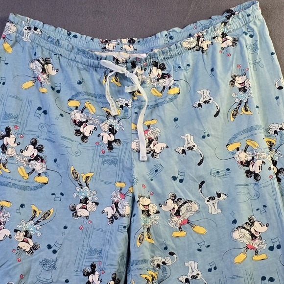 Women's Disney Mickey & Minnie Pajama Pants Sleepwear Multicolor Sz 16/18 - Picture 3 of 5